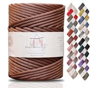 Makromecity, Cordoncino in poliestere di alta qualità, per macramè, 5 mm x 94,8 m, 5 mm, in polipropilene, macramè, uncinetto, macramè, borse, decorazioni da parete, borse, sottopiatti, tappeti (rame)