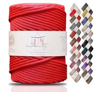 Makromecity, Cordoncino in poliestere macramè di alta qualità, 5 mm x 94,8 m, 5 mm, in polipropilene, macramè, uncinetto, macramè, borse artigianali per appendere alla parete, borse, sottopiatti,