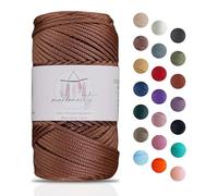 Makromecity Filato macramè, 2 mm x 115 m, in poliestere di alta qualità, filato macramè, polipropilene, per artigianato, decorazioni per la casa, piattino, tracolla, borsa, runner per catenina, 20