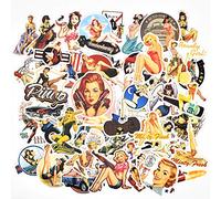 makstore Pin Up Girls Set di 49 adesivi retrò vintage per auto, laptop, cellulare, moto, graffiti skateboard