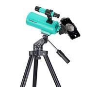 Maksutov-Cassegrain Telescopio, Mak60 Telescopi per bambini e adulti, 750 x 60 mm, compatto e portatile per viaggi, telescopio astronomico per principianti con treppiede regolabile e adattatore per