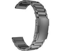 MaKTech Cinturino in Titanio,Bracciale a Maglie in Metallo Leggero Da 22mm,per Samsung Galaxy Watch 3 45mm/46mm,HuaWei Watch 4/3 & Ultimate/GT 4/3 46mm Pro,Amazfitt GTR 3/2 (Spazio Grigio)