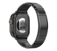 MaKTech Cinturino in titanio per Apple Watch, DLC, cinturino in metallo resistente ai graffi, a sgancio rapido, leggero, per iWatch serie 11/10/9/8/7, Ultra 3/2/1, SE 3/2/1 [2025] (46 mm/45 mm/44 mm