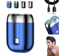 Makthsuitabl Shaver, Cheerglad 2025 New Upgrade Pocket Shaver USB Mini Shavers for Men, Rechargeable Waterproof for Home, Travel and Car (Blue)