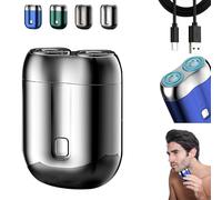 Makthsuitabl Shaver, Cheerglad 2025 New Upgrade Pocket Shaver USB Mini Shavers for Men, Rechargeable Waterproof for Home, Travel and Car (Silver)