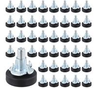 MAKTSAM 48 piedini regolabili M6, piedini di livellamento regolabili per mobili, resistenti, piedini di livellamento con dadi a T