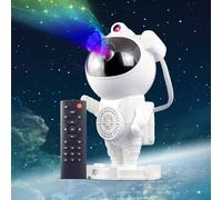 MAKTUL Astronauta Proiettore Galassia Stella, Luce Notturna Bambino Lampada 8 Modalità, Altoparlante Bluetooth Musica, Telecomando, Decorazione Camera, Rotazione a 360º, Regalo Originale, Galaxy