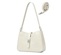 Makukke Borsetta da Donna Piccola, Borsa a Tracolla in pelle PU da Donna con 2 Cinghie, Borsa a Tracolla Classica ed Elegante per Tutti i Giorni e per la Parte (Bianco)