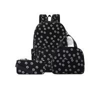 Makukke Zaino scolastico in velluto a coste per ragazze, set da 3 pezzi con borsa termica per il pranzo e astuccio, zaino estetico kawaii per scuola secondaria e università, borsa per laptop da 15,6