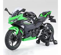 MAKUTU Modello di moto in scala 1:12 Per La Collezione Di Modelli Motocicletta Pressofusa Per Kawasaki 400, Giocattolo Hobby, Regalo, Fuoristrada(Black)