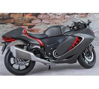 MAKUTU Modello di moto in scala Simulazione In Lega 1:9 Per SUZUKI Per HAYABUSA, Modello Di Moto Da Corsa, Pressofuso In, Giocattolo Collezione, Miniatura, Arredamento Per La Casa(Black)