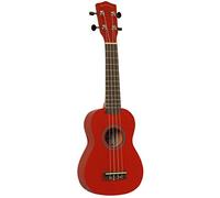 Makwao UK-10 - Ukulele soprano da 21", corde Aquila, colore rosso