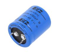 MAL205657472E3 Condensatore: elettrolitico SNAP-IN 4,7mF 40VDC Ø25x30mm ±20% VIS