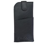 Mala Leather Bailey Collection Custodia per occhiali in pelle 5176_54, Nero , Taglia unica