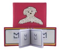 Mala Leather Coco Puppy RFID Card ID Holder 12 carte di credito, 10 x 7 x 1 cm, con sacchetto antipolvere, rosa, 10 X 7 Centimeters, Moderno