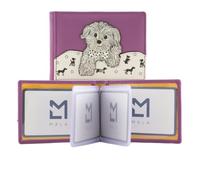 Mala Leather Coco Puppy RFID Card ID Holder 12 carte di credito, 10 x 7 x 1 cm, con sacchetto antipolvere, Viola, 10 X 7 Centimeters, Moderno