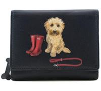 Mala Leather Coco's Walk Collection Piccolo Tri-Fold Portafoglio in Pelle RFID 3683_12, Marina Militare, One Size, Moderno