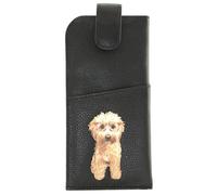 Mala Leather Collezione Coco's Glasses Custodia per occhiali in pelle 5205_12 Nera