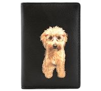 Mala Leather Collezione di occhiali da viaggio/portacarte Coco's con blocco RFID 613_12 Nero