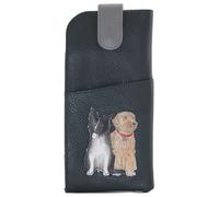 Mala Leather Kennel Crew Collection Custodia per occhiali in pelle 5216_40, Grigio, Taglia unica