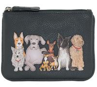 Mala Leather Kennel Crew Small Leather Portamonete RFID 4331_40, Grigio, Taglia unica