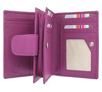 Mala Leather Origin Collection 3118_5 - Portafoglio in pelle con protezione RFID e finestra ID esterna, Bacca, Taglia unica,