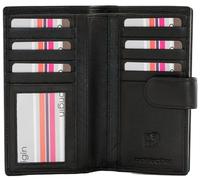 Mala Leather Origin Collection Portafoglio in pelle con protezione RFID 3696_5, Nero , Taglia unica, Moderno