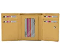 Mala Leather Origin Collection Portamonete in pelle RFID 3697_5, Limone, Taglia unica, Moderno