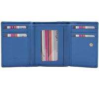 Mala Leather Origin Collection Portamonete in pelle RFID 3697_5, Mirtillo, Taglia unica, Moderno