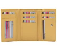 Mala Leather Origin Collection Portamonete in pelle RFID 3698_5, Limone, Taglia unica, Moderno