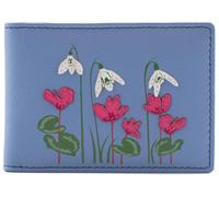 Mala Leather Porta tessere/ID collezione Snowdrop RFID 626_37, Blu, M, Moderno