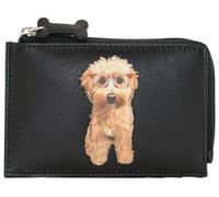 Mala Leather Portamonete/porta carte in pelle della collezione occhiali Mala Coco RFID 4310_12 Nero