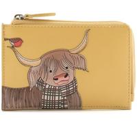 Mala Leather Portamonete/portacarte in pelle della collezione Mala Callum The Coo RFID 4307_23 Giallo