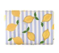 Mala Leather Sorrento Lemon Leather ID & Card Holder per le donne - RFID Travel Pass Holder con inserto per carte rimovibile - Portafoglio in vera pelle - 10 x 7 cm