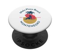 Mala Plaza Spiaggia Ulcinj Montenegro PopSockets PopGrip Adesivo