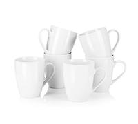 MALACASA, Serie Elisa, Tazzine Caffe Set 6 Pezzi in Porcellana Servizio da Caffè Mugs Tazza da Caffè