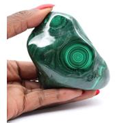 Malachite da Posare da 440 grammi e 90 millimetri, Minerale Malachite del Congo-Kinshasa, Data della Natura, Prodotto eccezionale, Ornamento minerale, Minerale della spiritualità