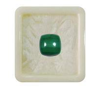 Malachite naturale da 55Carat, pietra preziosa sfusa calibrata, forma quadrata a forma di cuscino, cabochon, guarigione dei chakra, segno zodiacale del Capricorno, 9 Carat