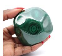 Malachite ornamentale da 250 grammi e 70 millimetri, Minerale Malachite del Congo-Kinshasa, Minerale 100% naturale, edizione esclusiva, pietra da collezione, Minerale della creatività