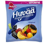 Malaco Hyvää Makumaasta - Originale - Super Mix di salmiaca, liquirizia e caramelle fruttate - Sacchetto per feste da 300 g
