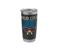 Malad City Utah USA Cool Bear indossa occhiali da sole design Bicchiere termico in acciaio inox doppia parete