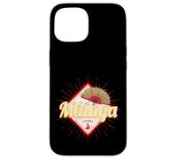 Malaga Andalusia Spagna Retro Flamenco Vintage Souvenir Custodia per iPhone 15