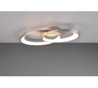 MALAGA PLAFONIERA DOPPIA ELLISSE METALLO ACCIAIO L. 58CM LED 25W 2900lm, 3000K