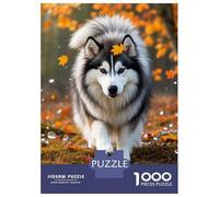 Malamute dell'Alaska Puzzle Cane 1000 Tessere Cartone Resistente Per Uomo E Donna, Stimolante Tempo Libero, Regalo Compleanno Premium Immagini Vibranti 70x50cm/1000pcs
