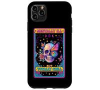 Malata di mente ma totalmente rilassata Skull Butterfly Custodia per iPhone 11 Pro Max