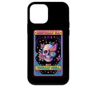 Malata di mente ma totalmente rilassata Skull Butterfly Custodia per iPhone 12 mini