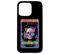Malata di mente ma totalmente rilassata Skull Butterfly Custodia per iPhone 15 Pro Max
