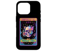 Malata di mente ma totalmente rilassata Skull Butterfly Custodia per iPhone 16 Pro