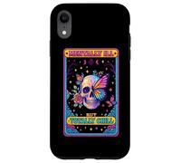 Malata di mente ma totalmente rilassata Skull Butterfly Custodia per iPhone XR