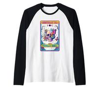 Malata di Mente ma Totalmente Rilassata Skull Butterfly Maglia con Maniche Raglan